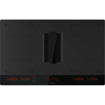 Faber Galileo glass induction hob with integrated hood 83 cm