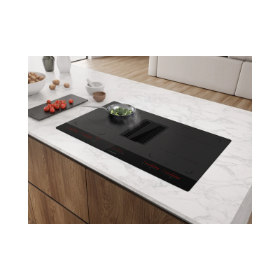 Faber Galileo glass induction hob with integrated hood 83 cm
