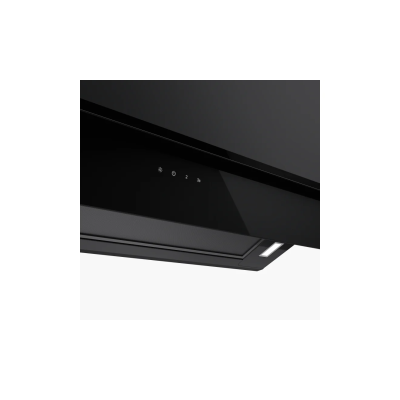Campana de pared Faber True doble negra f80 80 cm cristal negro