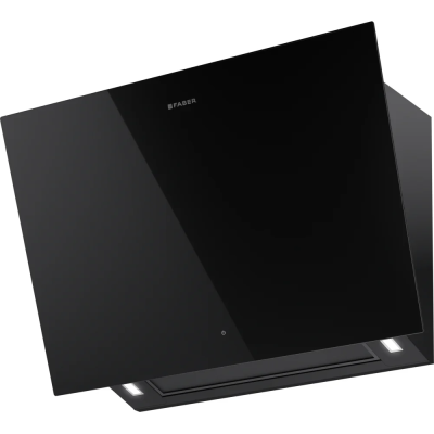 Faber pure black f80 wall hood 80 cm black glass