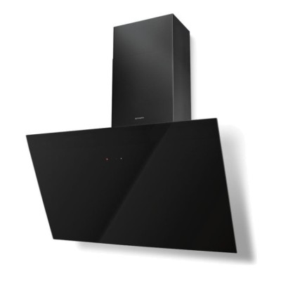 Faber Tweet ev8 led bk a80 wall hood 80 cm black glass