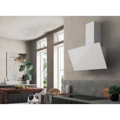 Faber Tweet ev8 led wh a80 wall hood 80 cm white glass