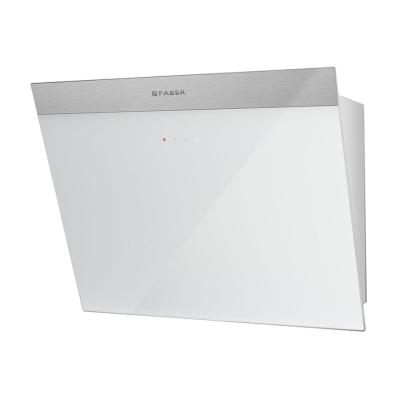 Faber Daisy + wh a55 Wandhaube 55 cm Weißglas - Edelstahl