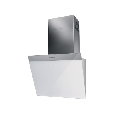 Faber Daisy + wh a55 Wandhaube 55 cm Weißglas - Edelstahl
