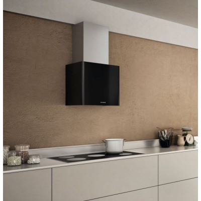 Faber Lithos eg6 led bk a45 wall hood 45 cm matt black