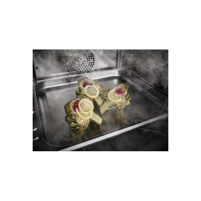 Horno de vapor combinado Miele dgc 7845 hc Vitroline h 45 cm encastrable en cristal negro