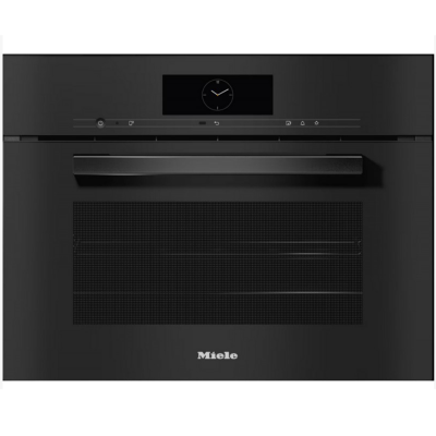Horno de vapor combinado Miele dgc 7845 hc Vitroline h 45 cm encastrable en cristal negro
