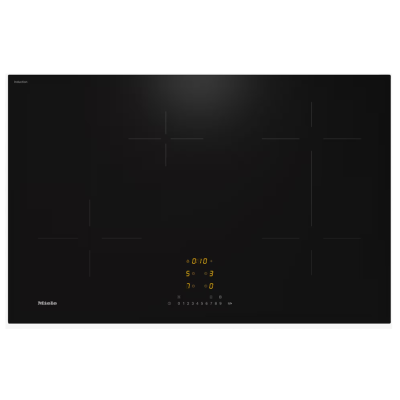 Miele km 7373 fl 80 cm induction hob black glass ceramic