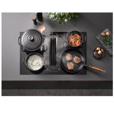 Miele kmda7676 flu-u Induktionskochfeld mit integrierter Dunstabzugshaube 80 cm schwarz
