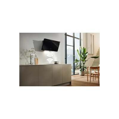 Campana extractora de pared Miele dah 4970 Sienna 90 cm negra