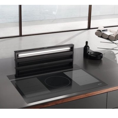 Miele Dad 4941 hotte de sol levantar noir à évacuation descendante 93 cm noir