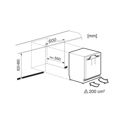 Miele k 31222 ui -1 Unterbau-Einbaukühlschrank H 88 cm