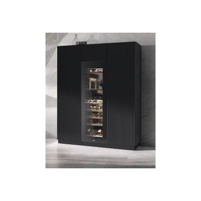 Miele kwt 6722 ig s-1 built-in wine cellar h 180 cm glass - black