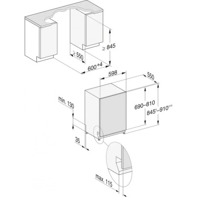 Miele g 7265 scvi xxl fully integrated built-in dishwasher 60 cm