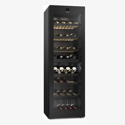 Miele kwts 4785 f cantinetta vini 60 cm h 185 vetro nero libera installazione