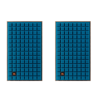 Jbl l82 classic mkII paire d'enceintes avant sur pied en bois - bleu