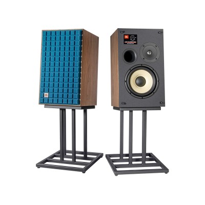 Jbl l82 classic mkII paire d'enceintes avant sur pied en bois - bleu