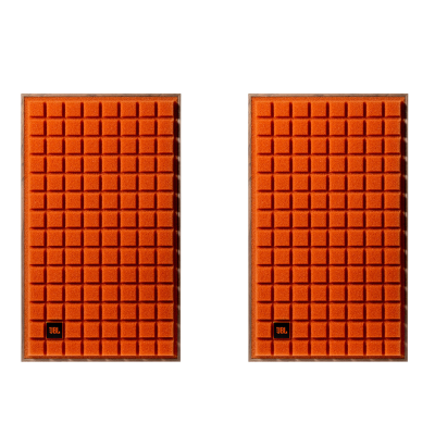 Jbl l82 classic mkII paire d'enceintes façade en bois - orange