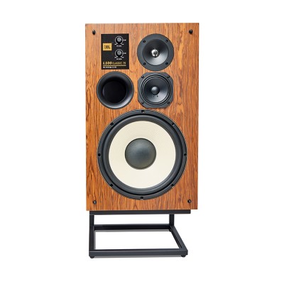 Jbl l100 Classic 75 pair of front speakers with wooden stand - black