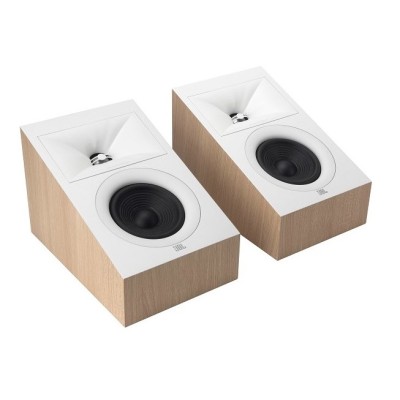 Jbl 240h Stage 2 pair of dolby atmos speakers in wood - white