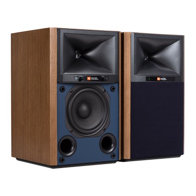 Głośniki studyjne JBL 4305P ze wzmacniaczem Hi-Fi, drewno, kolor niebieski