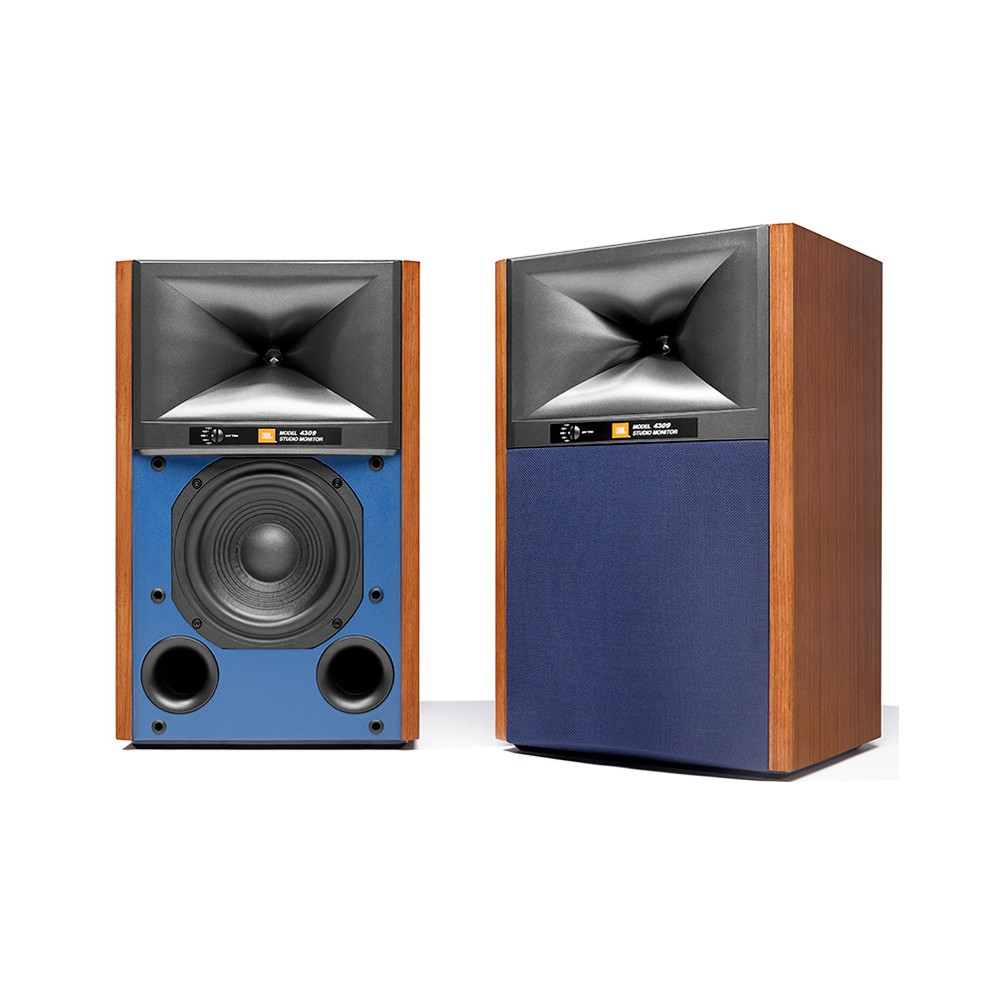 Jbl 4309 Studio Monitors 2-way front floor speakers in wood - blue