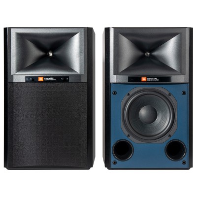 Monitory studyjne JBL 4329p, czarne, z podstawkami i głośnikami przednimi