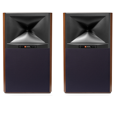 Głośniki podłogowe JBL 4349 Studio Monitors - Para - Stojak drewniany - Niebieski