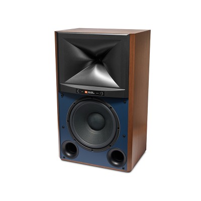 Jbl 4349 Studio Monitors pair of front floor speakers - wooden-blue stand
