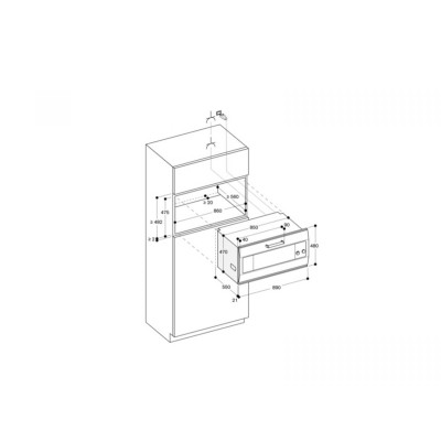 Gaggenau eb333111 eingebauter Pyrolyseofen 90 cm Edelstahl