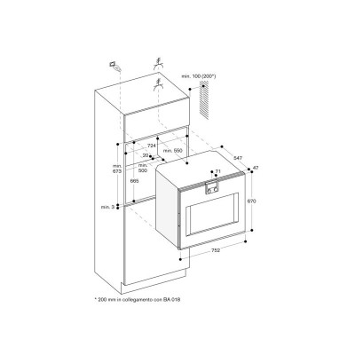 Gaggenau bo480112 Série 400 four à pyrolyse encastrable 76 cm inox