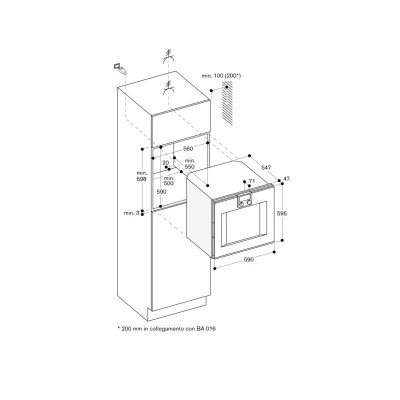 Gaggenau bo420102 Serie 400 Einbau-Pyrolysebackofen 60 cm Anthrazit