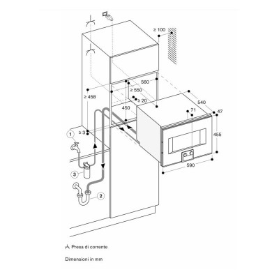 Gaggenau bs470112 Einbau-Kombi-Dampfbackofen H 45 cm Edelstahl