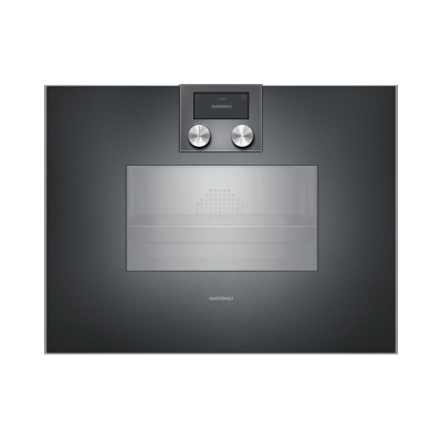 Gaggenau bs450101 four à vapeur combiné encastrable h 45 cm anthracite