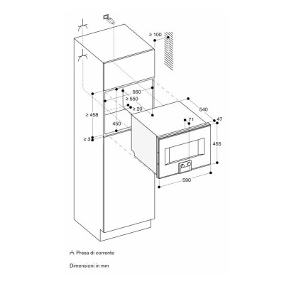 Gaggenau bs454111 four à vapeur combiné encastrable h 45 cm acier inoxydable