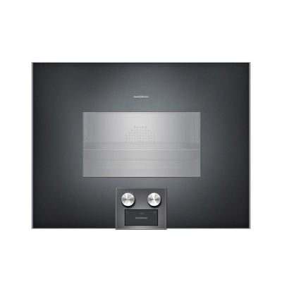 Gaggenau bs454101 four à vapeur combiné encastrable h 45 cm anthracite