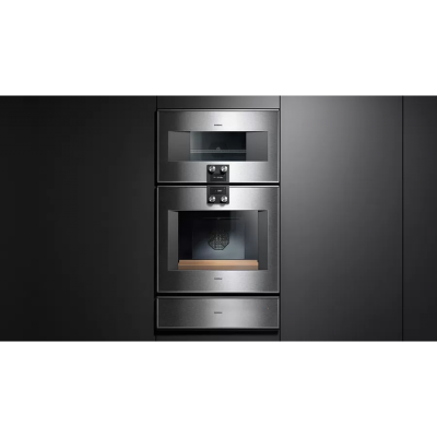 Gaggenau bm484110 four à micro-ondes encastrable 75 cm inox