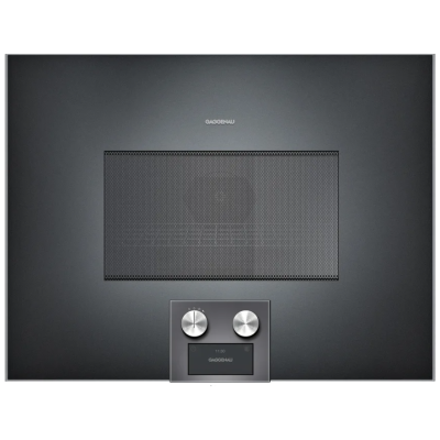 Gaggenau Bm454100 four à micro-ondes combiné encastrable h 45 cm anthracite