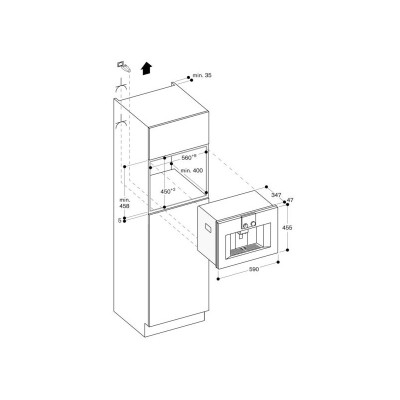 Gaggenau cm450102 Einbau-Kaffeemaschine H 45 cm Anthrazit