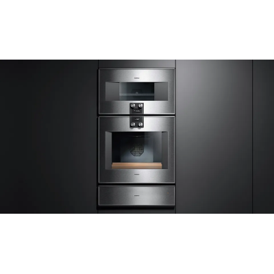 Gaggenau dv461110 integrierte vakuumschublade aus edelstahl und glas