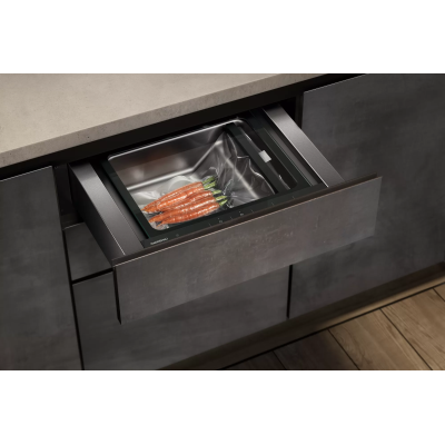 Gaggenau dv061100 built-in vacuum drawer with panel