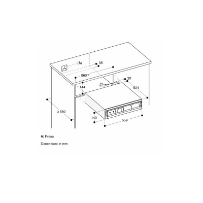 Gaggenau ws061102 warming drawer h 14 cm panelable