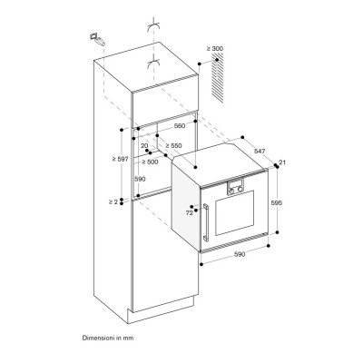 Gaggenau bop250102 Einbau-Pyrolysebackofen 60 cm Anthrazit