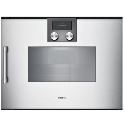 Gaggenau bsp260131 horno de vapor combinado empotrado h 45 cm plateado