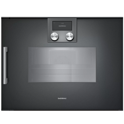 Gaggenau bsp250101 four à vapeur combiné encastrable h 45 cm anthracite