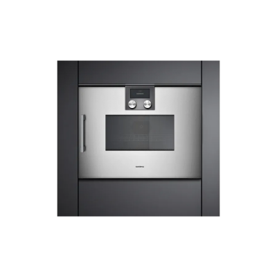 Gaggenau bmp250110 eingebauter kombinierter Mikrowellenherd, Höhe 45 cm, Edelstahl