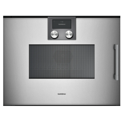 Gaggenau bmp251110 four à micro-ondes combiné encastrable h 45 cm acier inoxydable