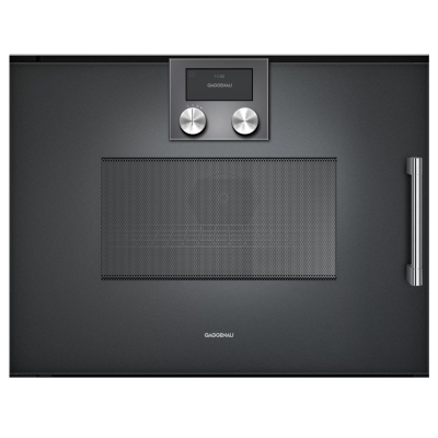 Gaggenau bmp251100 eingebauter kombinierter Mikrowellenherd, H 45 cm, Anthrazit