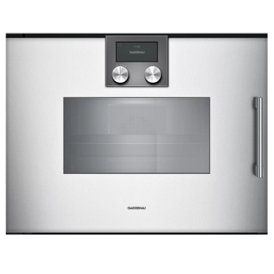 Gaggenau bsp251131 horno de vapor combinado empotrado h 45 cm plateado