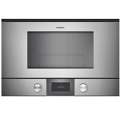 Gaggenau bmp224110 four à micro-ondes encastrable en acier inoxydable h 38 cm